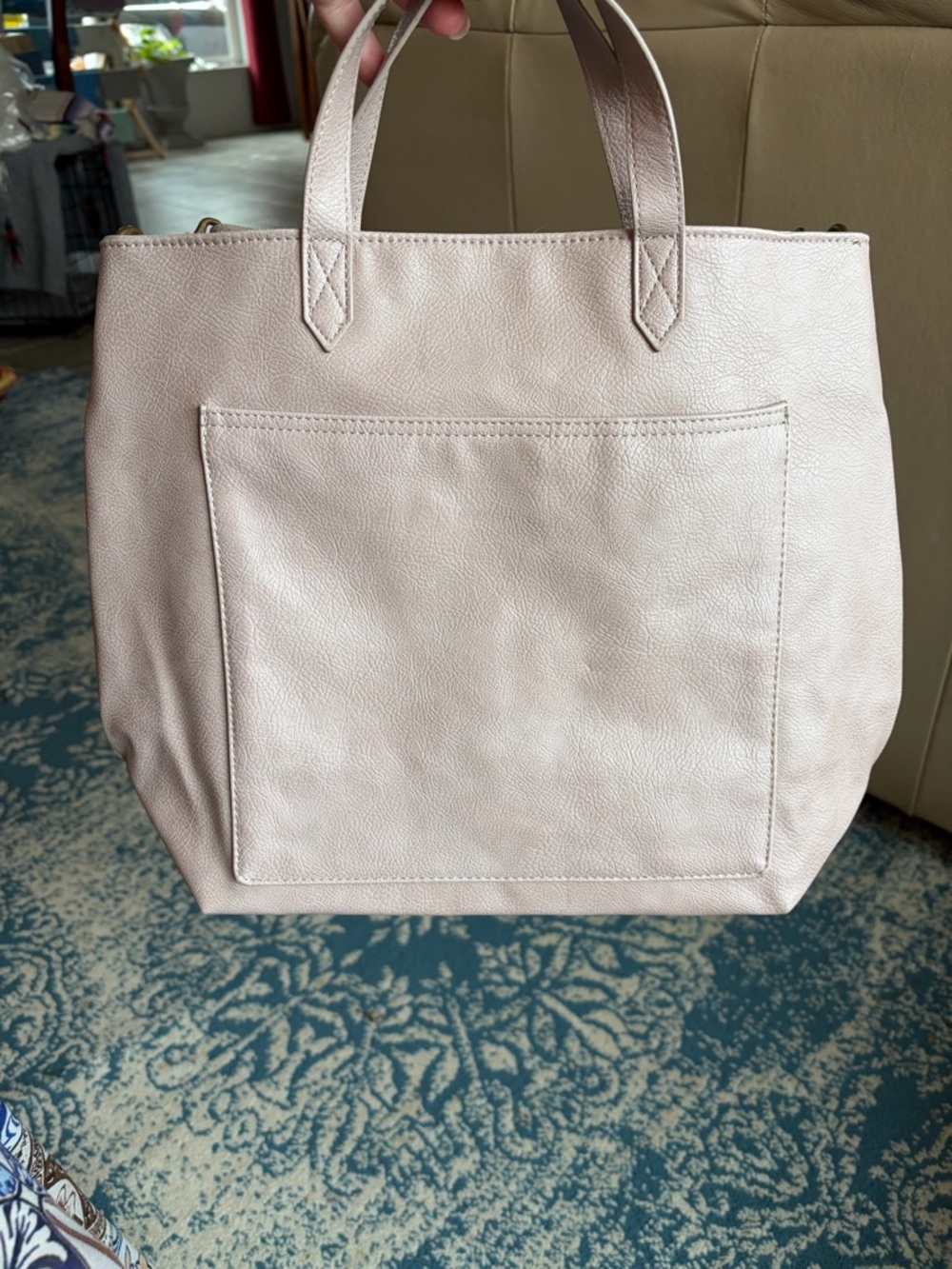 thirty-one Pale Pink Tote with Front Pocket